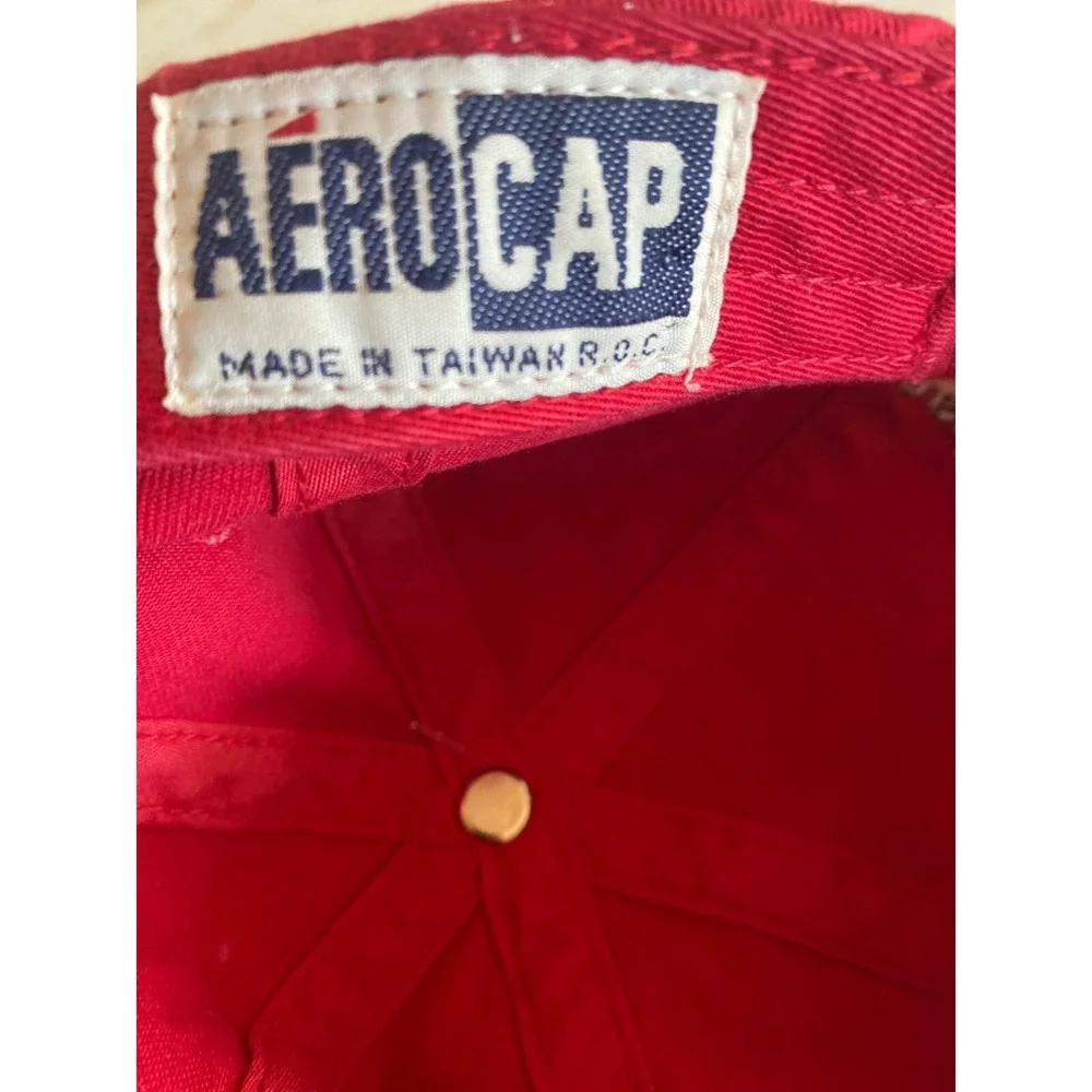Aeropostale‎ Red Embroidered A Hat Cap Adjustable